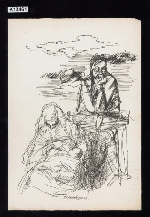 Ilustrace ke knize K. Bednáře Duše orlů