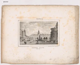 Salzburg, Residenz Platz gegen Osten