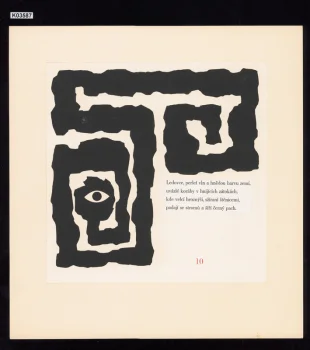 A.Rimbaud - Opilý koráb, návrh na ilustraci