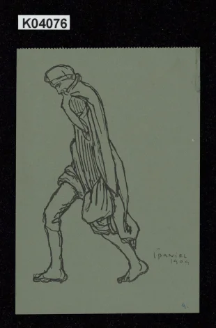 Studie k reliéfu Moře (figura s draperií)