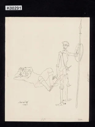 Don Quijotte a Sancho Panza, ilustrace