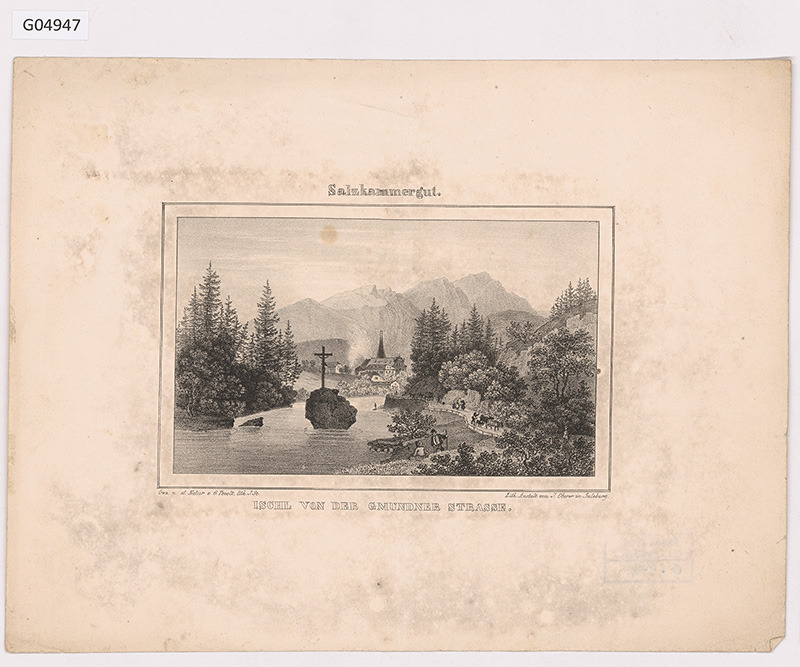 Salzkammergut, Ischl von der gmunder Strasse (soubor pohledů na Salzburg a okolí)