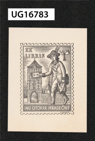 Ex libris Ing Otakar Hradečný