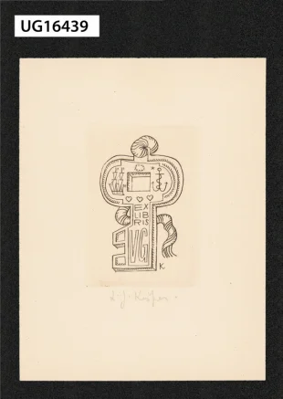 Ex libris VG (Václav Grégr)