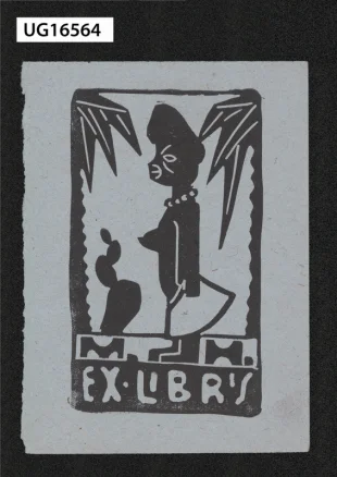 Ex libris M. H.