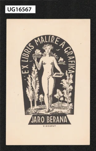 Ex libris malíř a grafika Jaro Berana