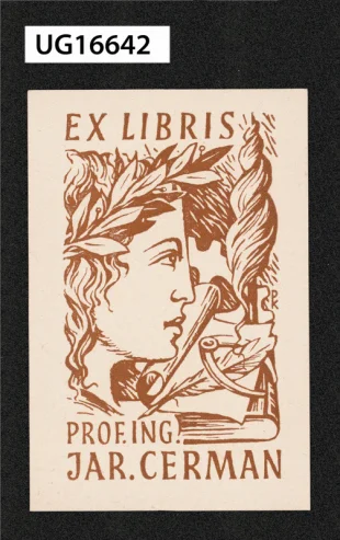 Exlibris prof. ing. Jar. Cerman
