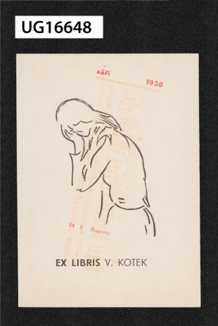 Ex libris V. Kotek