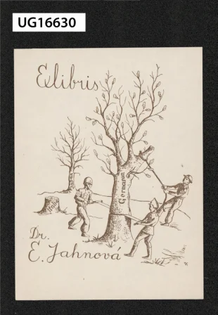 Exlibris Dr. E. Jahnová