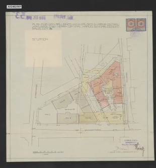 Obytné a obchodní domy "Krauskolonie" pana Karla Krause - blok B, Nádražní - Mlýnská - S. K. Neumanna - Chelčického, Moravská Ostrava