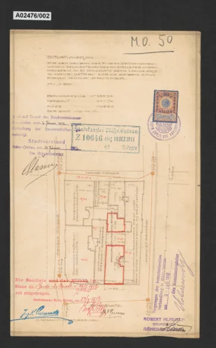 Nájemní a obchodní domy paní Anny Prunnerové, Masarykovo nám. 31/50, 28. října 49/23, Moravská Ostrava