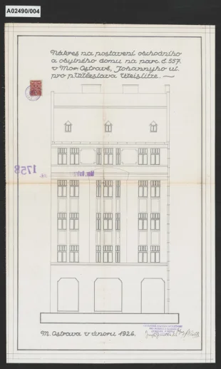 Obchodní a obytný dům pana Vítězslava Weislitze, Sokolská ul. 1758/4, Moravská Ostrava