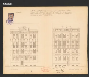 Dva obytné domy paní Marie Zhobauové a paní Marie Pilzové a Sofie Kroezekové, ? (asi Zeyerova 110), Moravská Ostrava