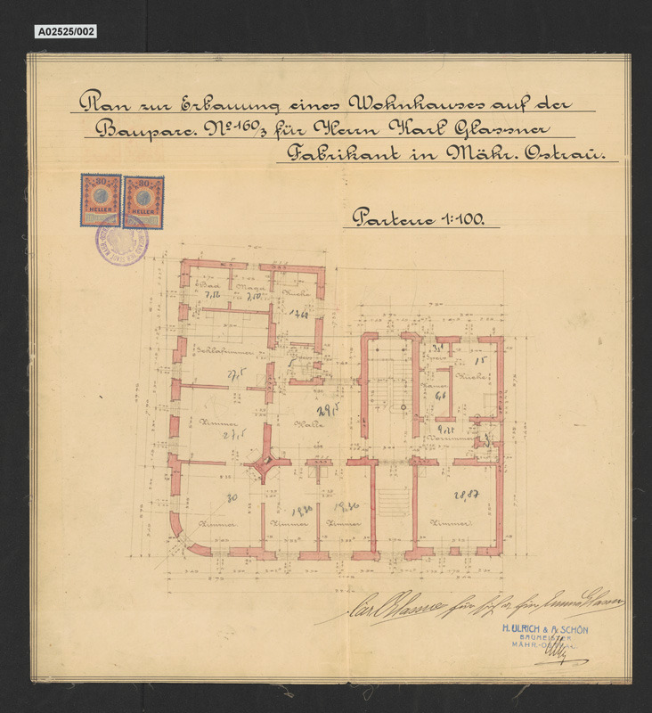 Obytný dům továrníka Karla Glassnera, Moravská Ostrava, ul. Tyršova 1438/38