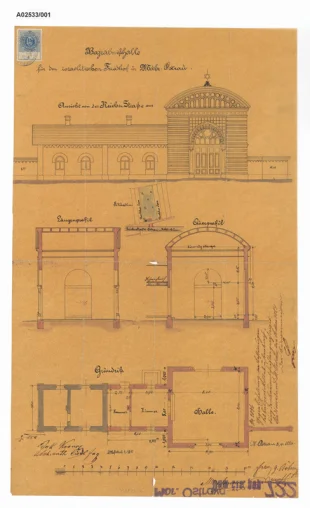 Smuteční síň pro izraelský hřbitov, Moravská Ostrava čp. 722