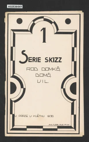 Série skic rodinných domů a vil (vzorník)