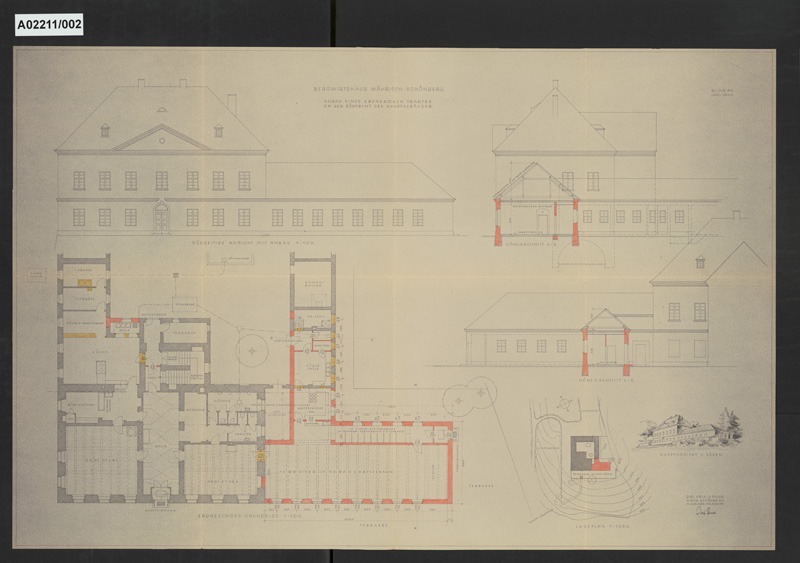 přestavba zájezdního hostince "Bergwirtshaus", Šumperk, čp. 369