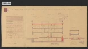 Návrh na přístavbu bankovní budovy (Böhmische Escompte Bank und Credit Anstaldt), Krnov, Hlavní náměstí 33, č.p. 228/1 a 290