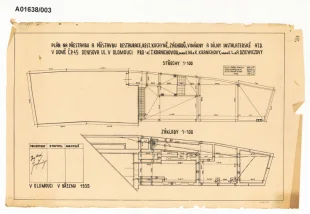 Návrh na přestavbu domu T. Kranichové, Olomouc, Denisova č.o. 45 (zbořeno)