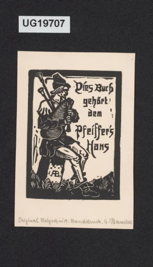 Dies Buch gehört dem Pfeiffer's Hans