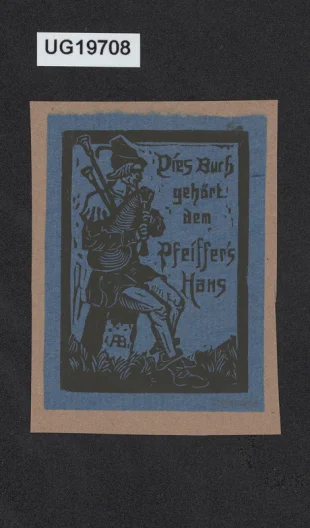 Dies Buch gehört dem Pfeiffer's Hans
