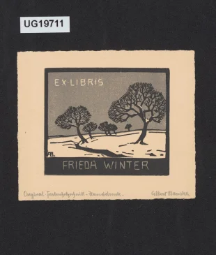 Ex libris Frieda Winter