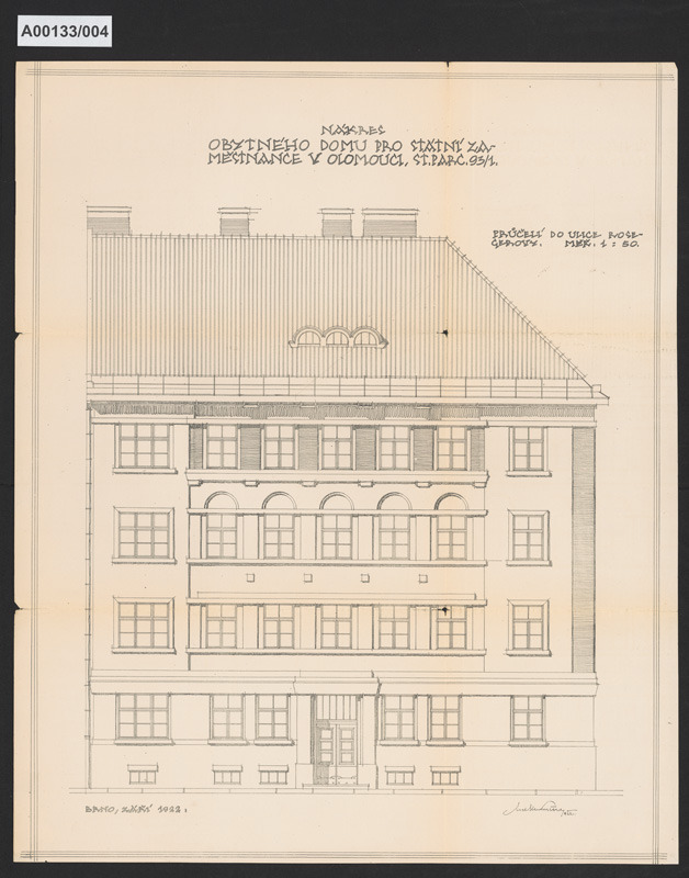 Obytné domy pro státní zaměstnance, Olomouc, Praskova č.p. 750 (č.o. 11) a Dukelská 751 (č.o. 9)