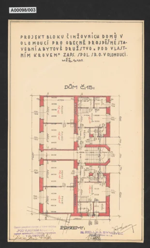 Domy Obecně prospěšného stavebního a bytového družstva "Pod vlastním krovem", Olomouc, č.p. 1016 a 1019 (Starodružiníků 1016/4 a kpt. Nálepky 1019/18)