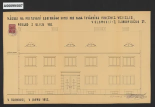 Rodinný dům Vincence Wesselse, Olomouc-Hodolany, č.p. 516