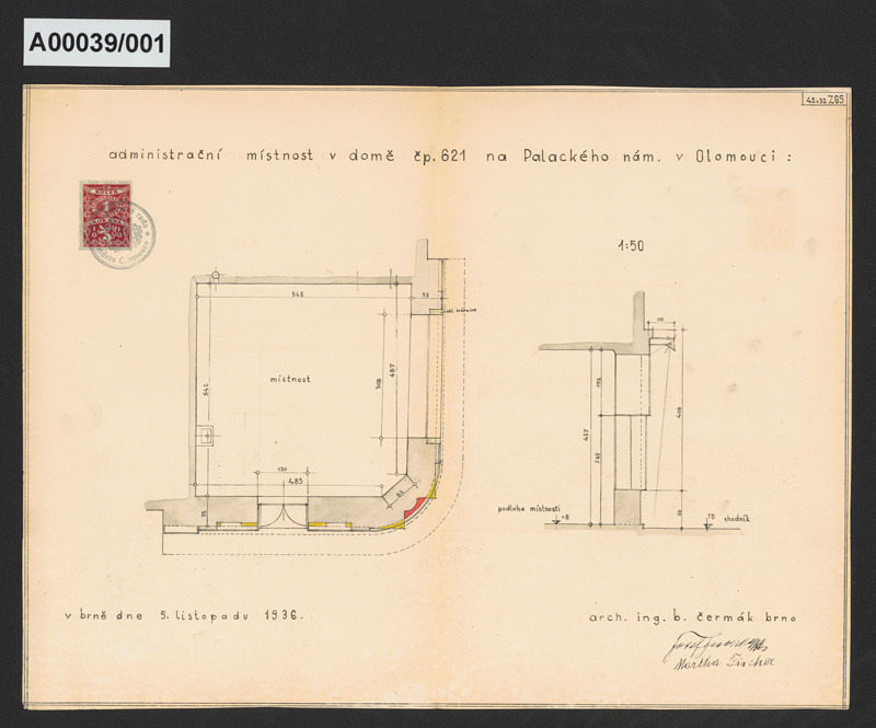 Úprava obchodu v domě č. p. 621, Olomouc (Palackého 621/1)