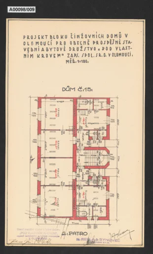 Domy Obecně prospěšného stavebního a bytového družstva "Pod vlastním krovem", Olomouc, č.p. 1016 a 1019 (Starodružiníků 1016/4 a kpt. Nálepky 1019/18)