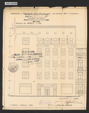 Přestavba banky Slavia, Olomouc, nám. Národních hrdinů č.p. 622 (č.o. 4)