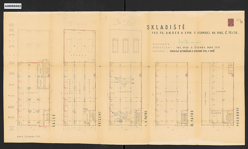Skladiště firmy Ander a syn (ASO), Olomouc, č.p. 739 (Legionářská 739/7)