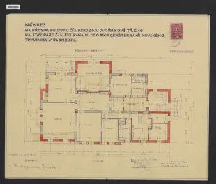 Přestavba domu dr. Otto Morgensterna, Olomouc, Vídeňská č.p. 636 (č.o. 10)