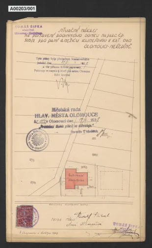 Rodinný dům se sochařským ateliérem Anežky Klimešové v Olomouci, čp. 95 - Neředín