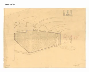 Ideový návrh na přestavbu Kapkova obchodního domu v Místku (Richard Kapek, nám. 28. října)