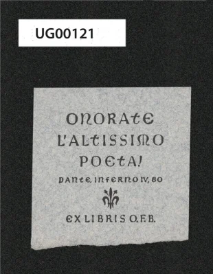 Ex libris O.F.B.