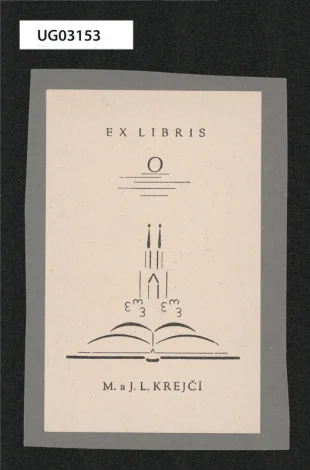 Ex libris M. a J. L. Krejčí