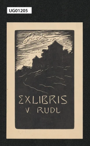 Ex libris V. Rudl