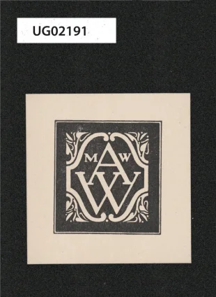Monogramy ( AW a MW) v barokním rámci