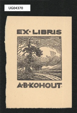 Ex libris A. B. Kohout