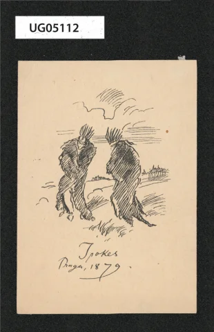 Irokes / Praga 1879 (ex libris)