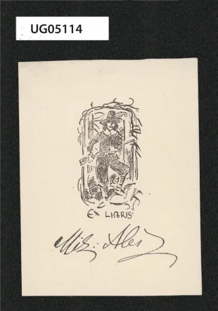 Ex libris ... / Mik. Aleš
