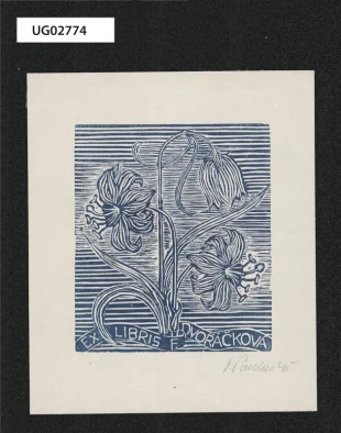 Ex libris F. Dvořáčková