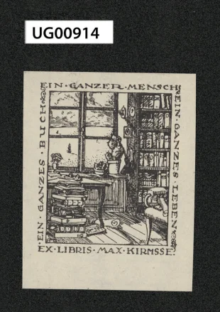 Ex libris Max Kirmsse