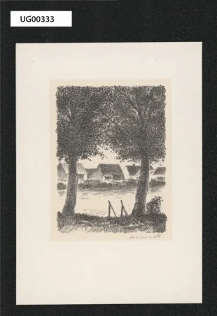 Rybník ve vesnici