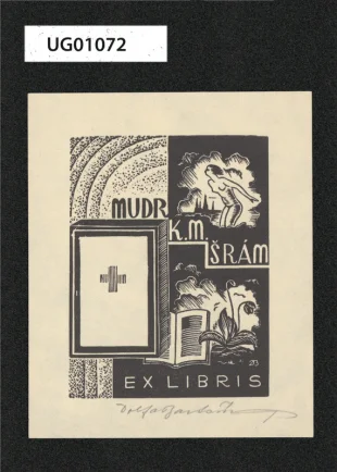 Ex libis MUDR K.M. Šrám