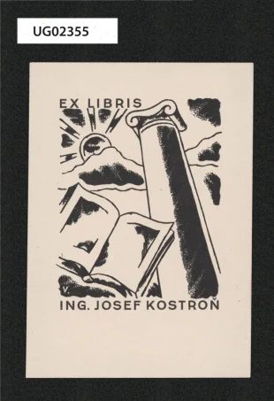 Ex libris ing. Josef Kostroň