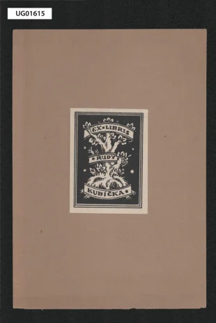 Ex libris Rudy Kubíčka (ipse sibi)
