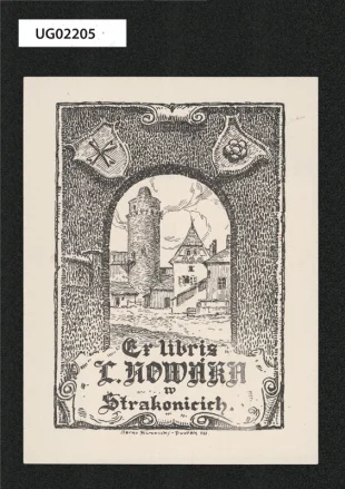 Ex libris L. Nováka w Strakonicích